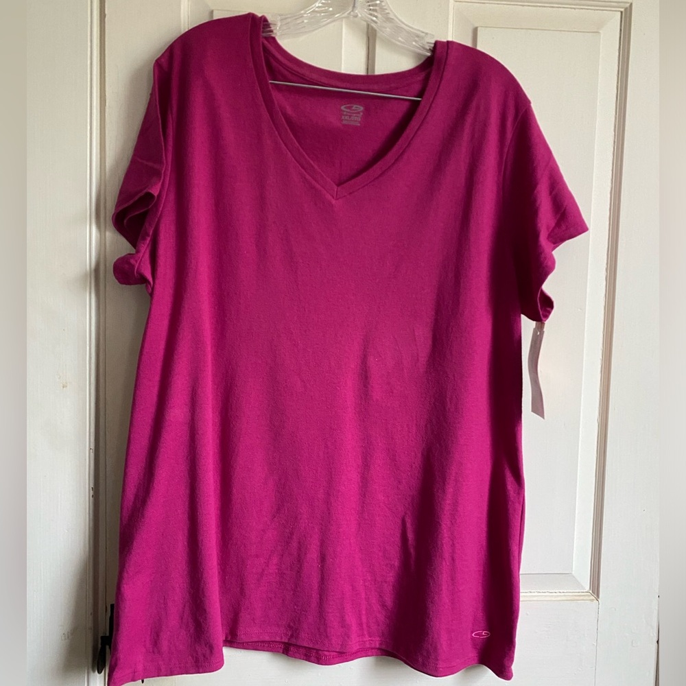 Pink Champion Semi fitted exercise top